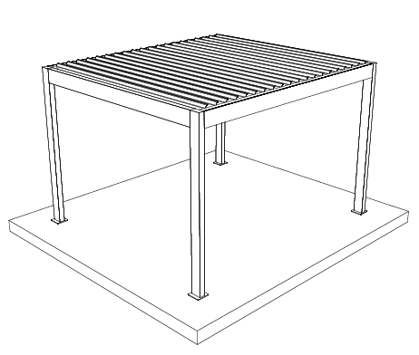 Pergola lames orientables